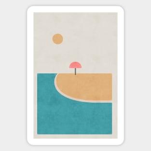 Beach Umbrella Sun Sticker